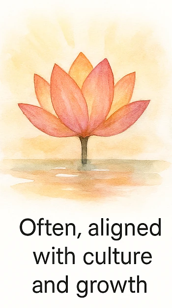 Often, aligned with culture and growth